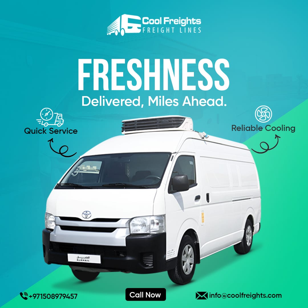 Affordable freezer van rental services in UAE for cold storage transport